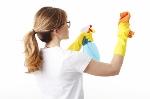 Local window cleaner servicing upper-floor glass in Waterloo