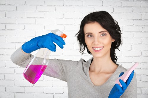 Local cleaning team working in a Waterloo home